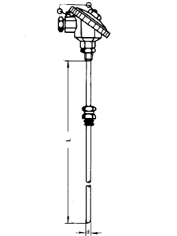 WREK-231固定卡套螺紋鎧裝熱電偶安裝圖片