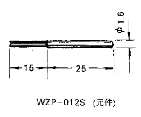 WZP-012S引進型陶瓷鉑電阻元件