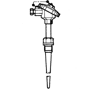 WZP-6312A固定螺紋錐形保護管引進型熱電阻