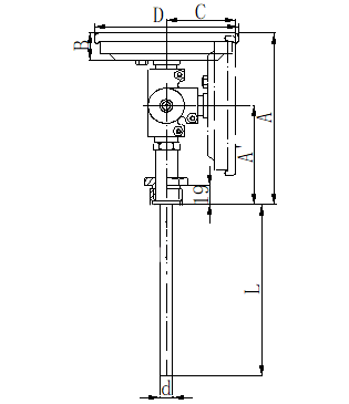 WSS-481可動外螺紋萬向型雙金屬溫度計安裝圖片