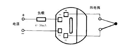 SBWR-2260常規型熱電偶溫度變送器接線圖