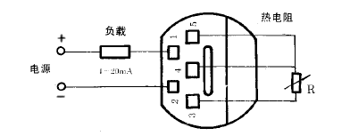 SBWZ-2460常規型熱電阻溫度變送器接線圖