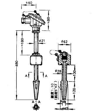 WRNR-01、WRER-01電阻測溫專用熱電偶