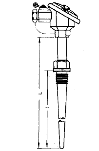 WRN-621錐形套管熱電偶安裝圖片