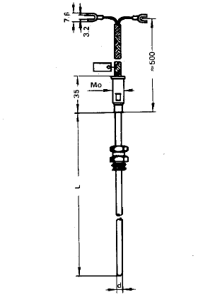 WRCK-292固定卡套螺紋鎧裝熱電偶安裝圖片